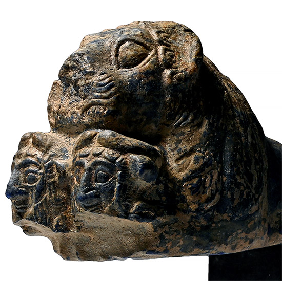 Western Asiatic Lapis Lazuli Throne Fitting with Lion