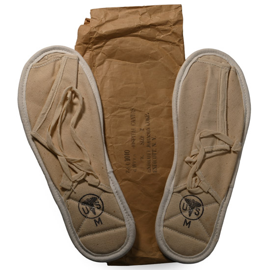 American WWII Hospital Slippers in Original Packaging