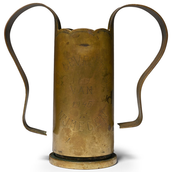 American WWII Shell Casing De Bevrijding - Nijmegen Trench Art Vase