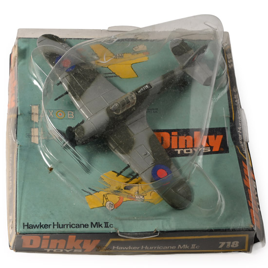RAF WWII Hawker Hurricane Mk IIc Die Cast Dinky Aeroplane