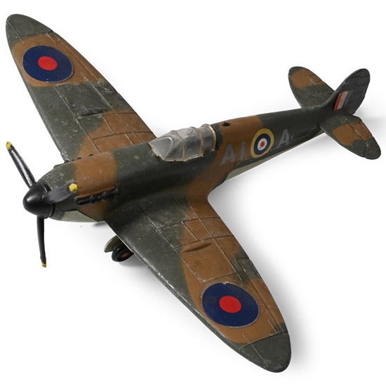 RAF WWII Spitfire Mk II Die Cast Dinky Aeroplane