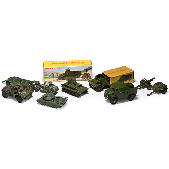 American WWII Die Cast Armoured Vehicle Group