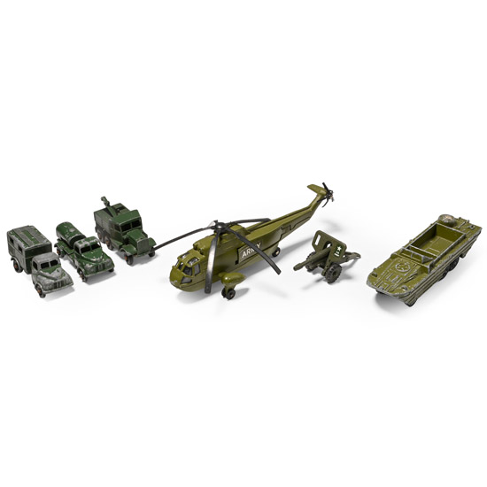 British and American Army Die Cast Toy Group