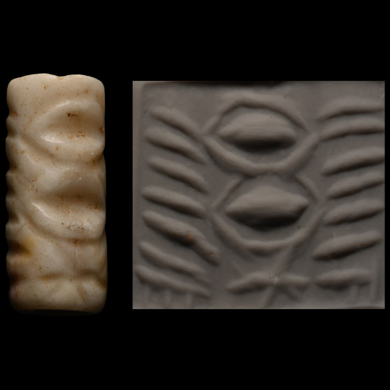 Western Asiatic Cylinder Seal with Geometric Design