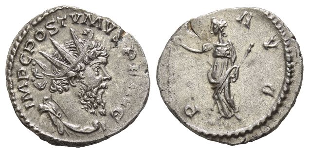 Postumus, Romano-Gallic Emperor AR Antoninianus.