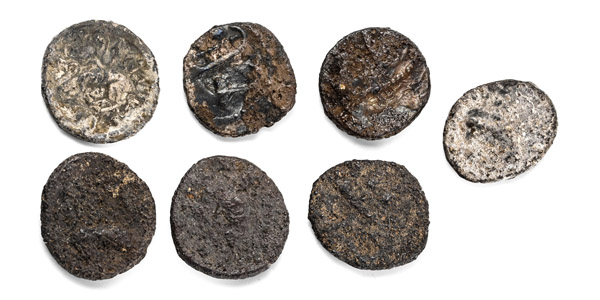 Group of Seven [7] Phoenicia, Byblos AR 1/16 Shekel.