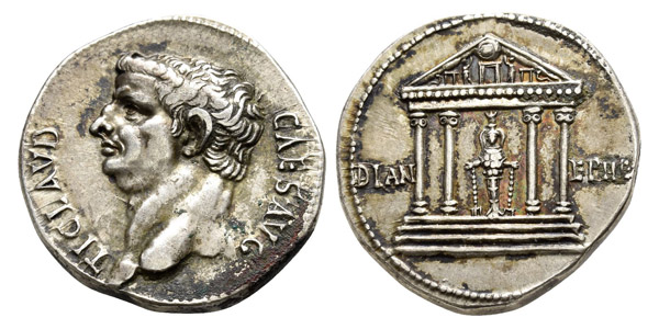 Claudius AR Cistophoric Tetradrachm of Ephesus, Ionia.