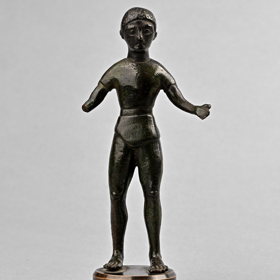 Iberian Bronze Statuette of Youth