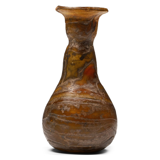Eastern Roman Marbled Glass Bottle