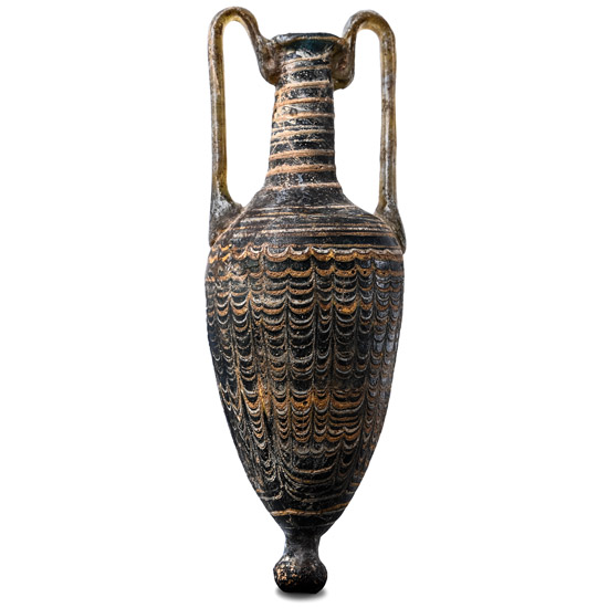 Greek Core-Formed Glass Amphoriskos