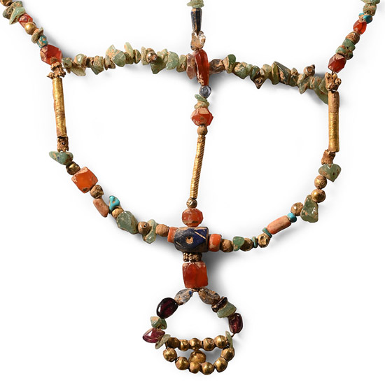 Western Asiatic Gold and Other Bead Necklace