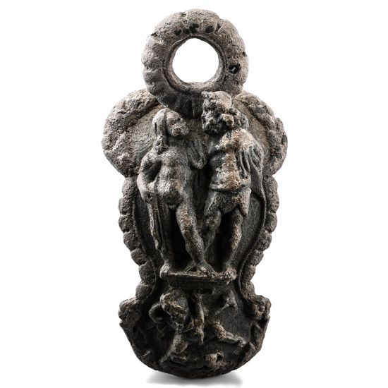 Roman Bronze Three-Dimensional Vessel Mount