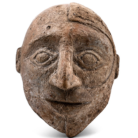 Old Babylonian Terracotta Head of a Demon