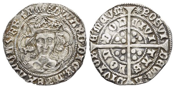 England. York, Edward IV AR Groat.
