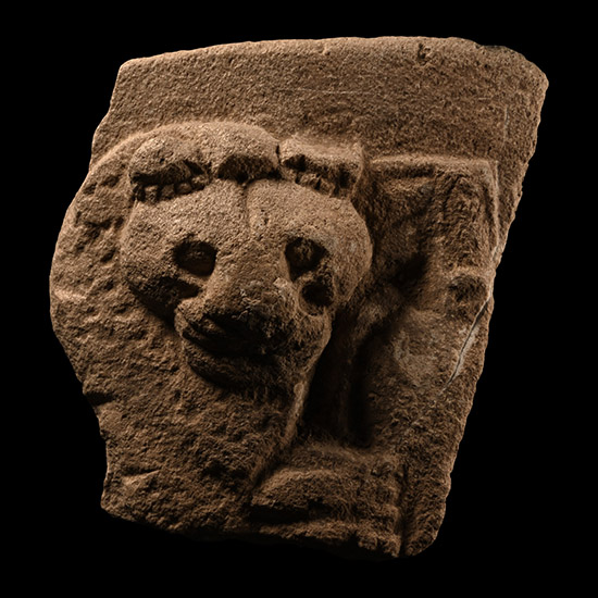 Sumerian Limestone Plaque with Lion