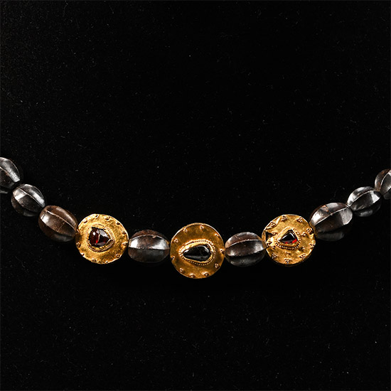 Graeco-Roman Necklace with Gold Beads