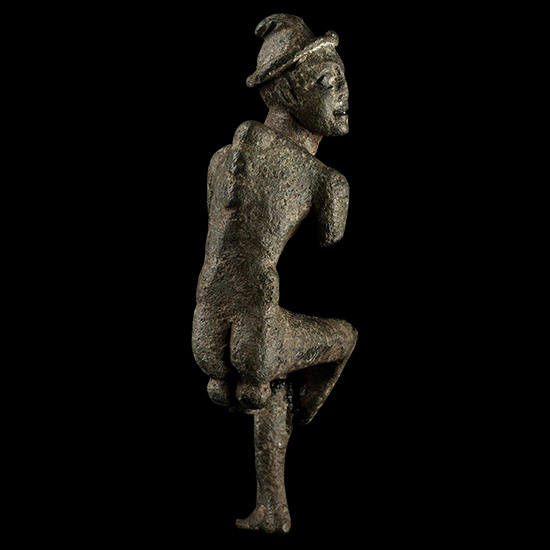 Roman Bronze Hunchback Grotesque Statuette