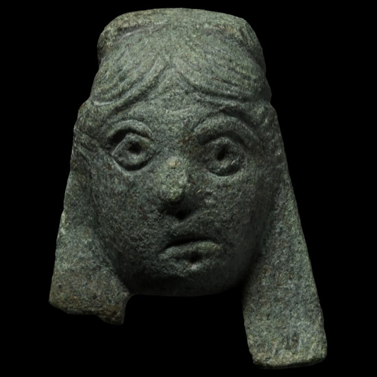 Roman Bronze Theatre Mask Mount