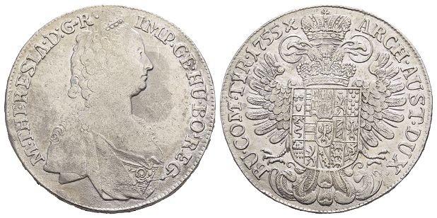 Austria. Holy Roman Empire, Maria Theresia Empress AR Taler.