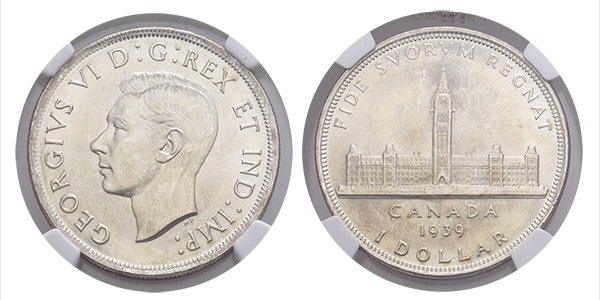 Canada. George VI AR Dollar.