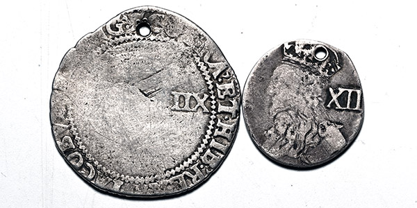 Group of Two [2] AR Stuart Pendant Touch Pieces.