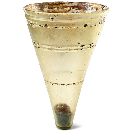 Large Roman Cut-Glass Beaker