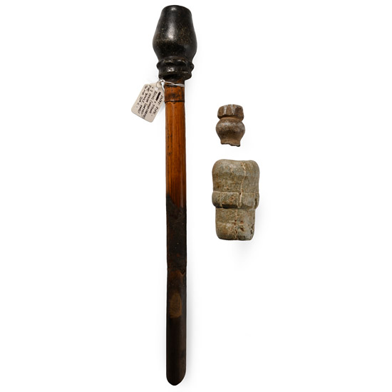 Tribal Swazi Pipe with Stone Bowls