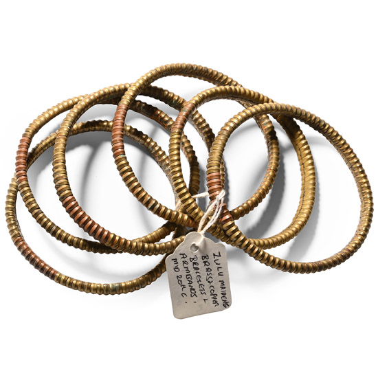 Zulu Womans Brass and Copper Bracelets