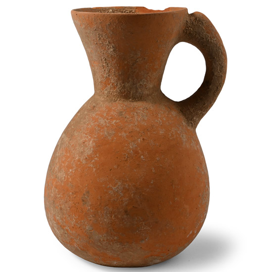 Amlash Terracotta Jug with Flared Mouth