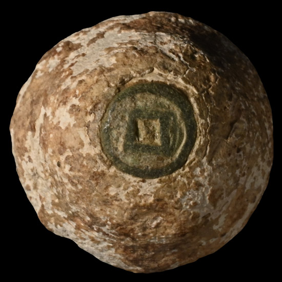 Viking Bronze Inlaid Lead Hnefatafl Gaming Piece