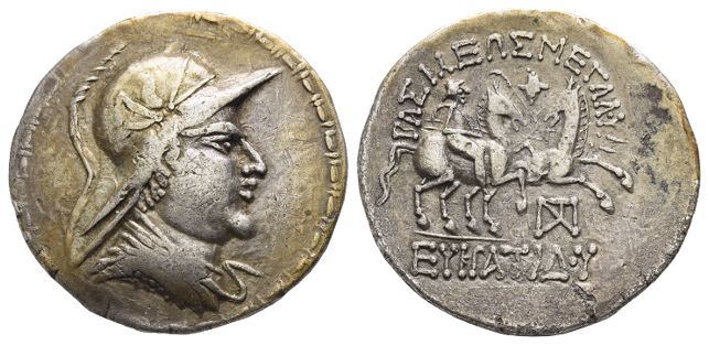 Scythian, Imitative of Eukratides I AR Tetradrachm.