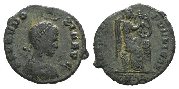 Aelia Eudoxia Augusta BI Half-Maiorina.