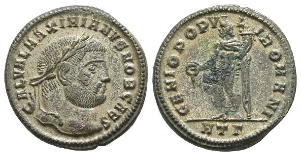 Galerius, as Caesar BI Nummus.