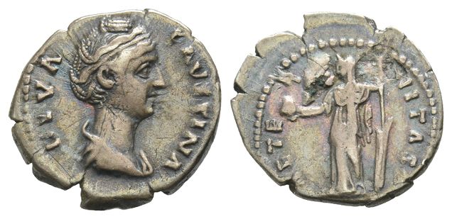 Diva Faustina I AR Denarius.