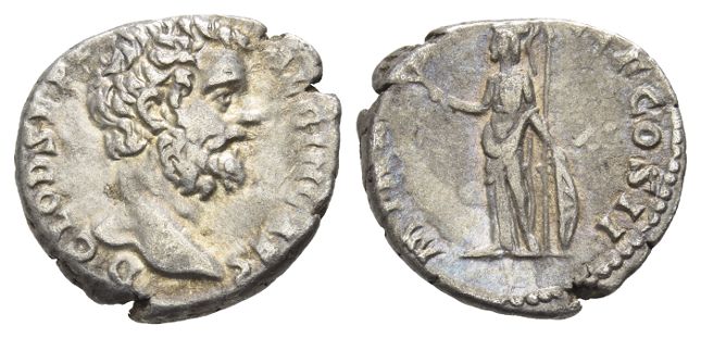 Clodius Albinus, as Caesar AR Denarius.