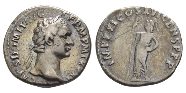 Domitian AR Denarius.