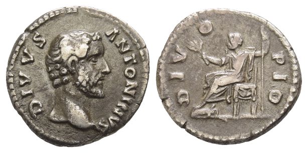 Divus Antoninus Pius AR Denarius.