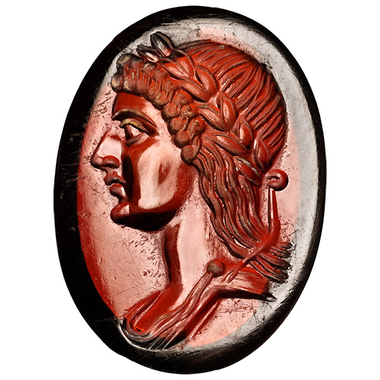 Roman Garnet Gemstone with Apollo