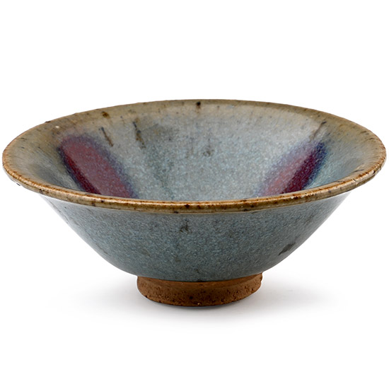 Chinese Purple-Splashed Ceramic Bowl