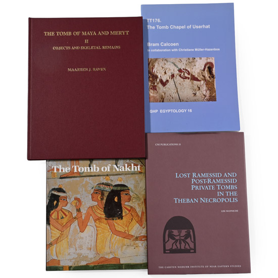 Books on Ancient Egyptian Tombs - 4 Titles