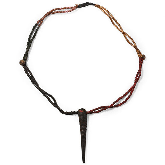 Zulu Womans Snuff Box Necklace which Belonged to Mrs Ntombela