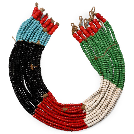 Zulu Womans Glass Bead Necklace Collar