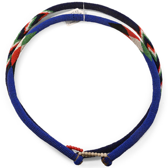 Zulu Womans Round Glass Bead Necklaces