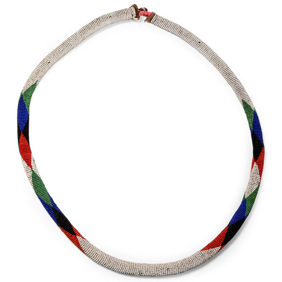 Zulu Womans Glass Bead Necklace