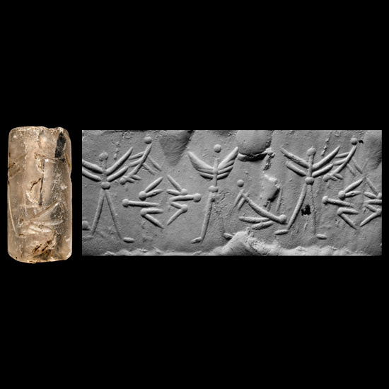 Neo-Assyrian Rock Crystal Cylinder Seal