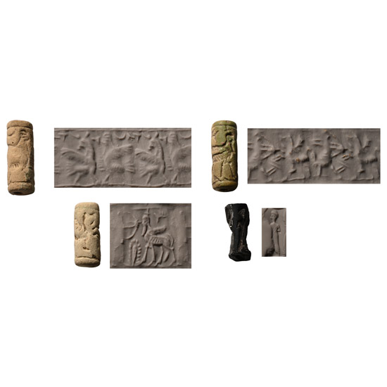 Western Asiatic Faience and Stone Cylinder Seal Group