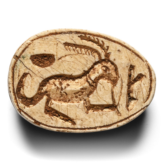Egyptian Steatite Scarab with Hare