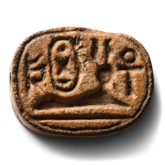 Egyptian Steatite Bifacial Scaraboid Seal