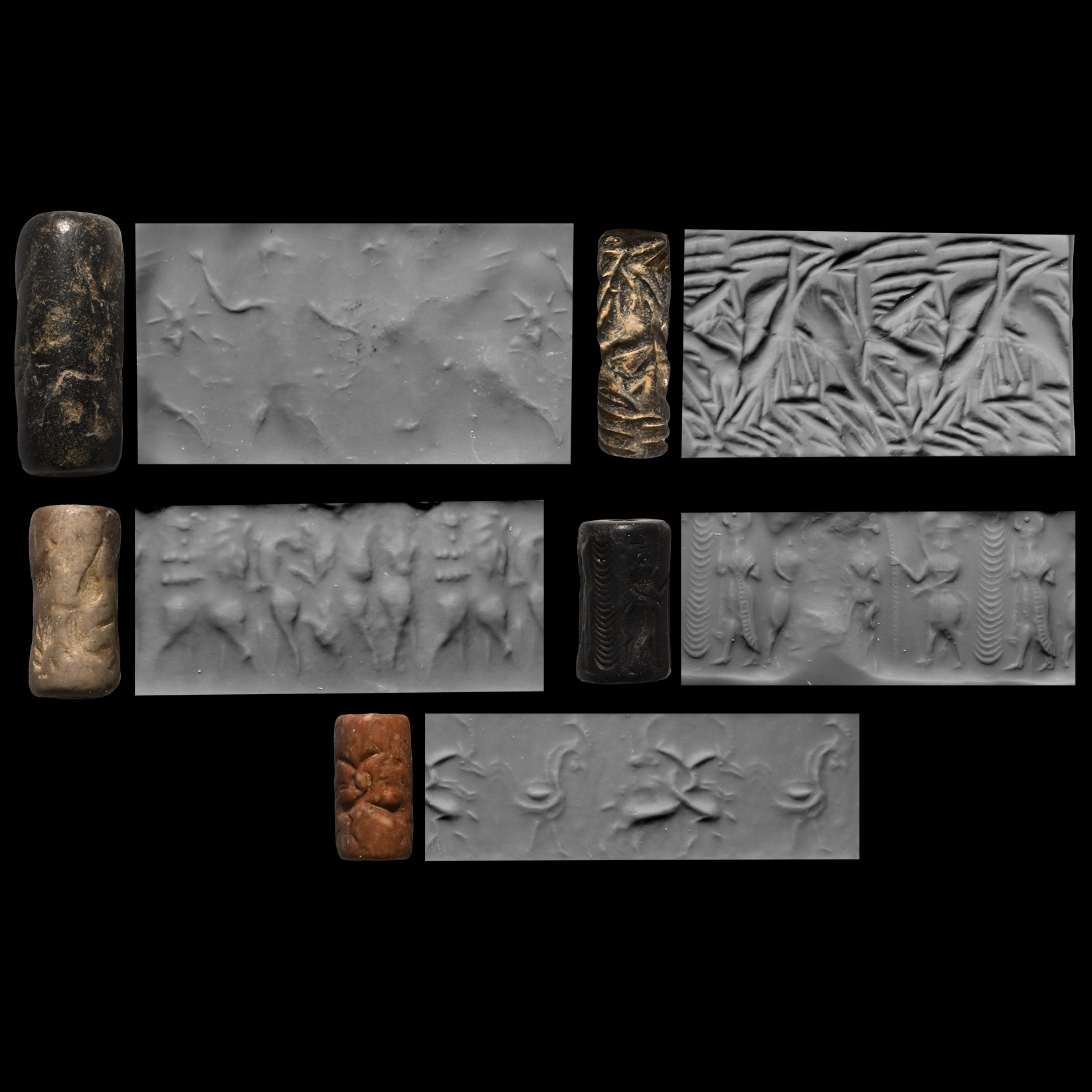 Western Asiatic Stone Cylinder Seal Group