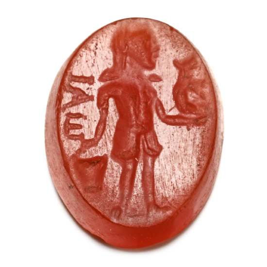 Roman Carnelian Gemstone with Figue and IAE